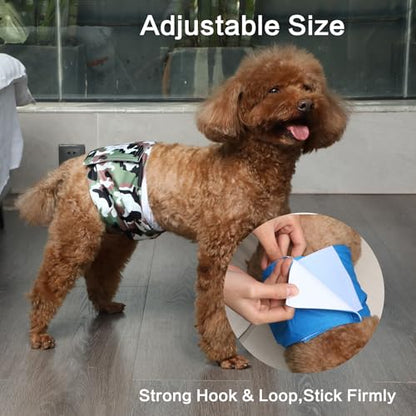JoyDaog Reusable Dog Belly Bands for Male Dogs Diapers,5 Pack Premium Washable Dog Diapers Male Doggie Nappies Wrap,XL - size: X-Large (Pack of 5)
