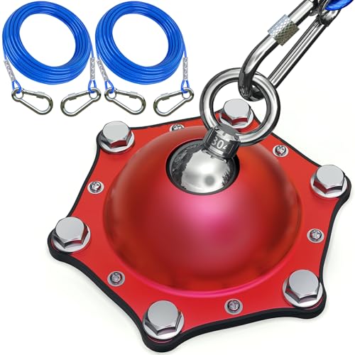Catapamey Dog Tie Out Cable and Stake for Yard,(up to 200lbs) with 2x20 FT Heavy Duty Cables,360° Swivel Dog Run Anchors- No Tangle,Ideal for Outdoor Camping - size: dog stake Red/2×20 ft/200lbs