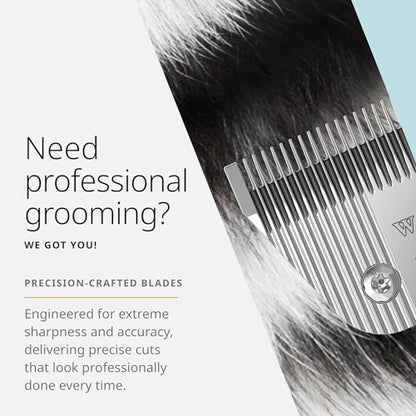 Wahl Pro Animal Wide Prime Series Blades - Professional Fine Tooth Pet Clipper for Horse, Cat & Dog Grooming - Made from High-Carbon Steel - #9W, 2.0mm - size: #9W