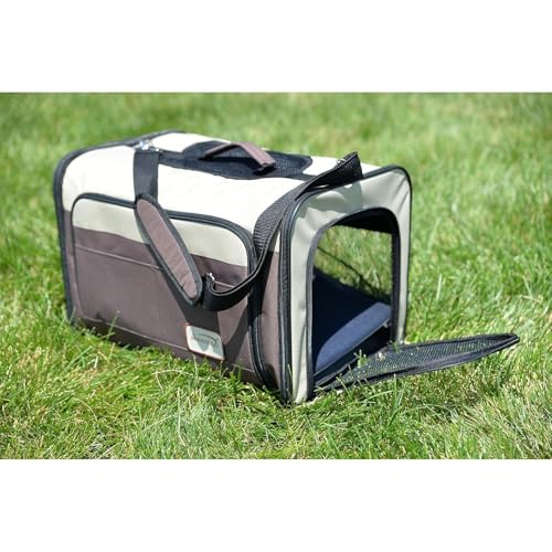 Soft Sided Pet Carrier - 4-Side Expandable Travel Carrier for Cats & Dogs