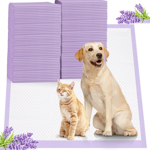 iweepet 36"x36" 4XL Lavender Scented Disposable Dog Pee Pads, 45 Count | Extra Large Puppy Training Pads with 6-Layer Super Absorbent Protection, Leakproof Puppy Pads for Large Dogs & Senior Pets - size: 36"x36" Lavender(45counts)