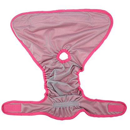 Dog Sanitary Pant,Breathable Cotton Washable Female Dog Diaper Dog Suspender Nappy Menstrual Underwear Pants for Girl Female Dog Menstruation and Avoid Harassment (L)
