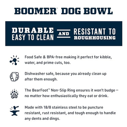 YETI Boomer 8, Stainless Steel, Non-Slip Dog Bowl, Holds 64 Ounces - color: Big Wave Blue