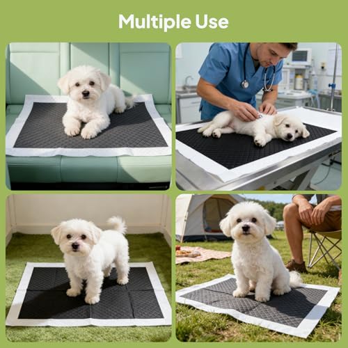 X9, Bamboo Charcoal Pet Training Pads, Super Absorbent, Good At Adsorbing Odors, Pet Pee Pads Extra Large 28" x 34"-50 Count, Disposable Puppy Pads for Dogs Cats Small Pets