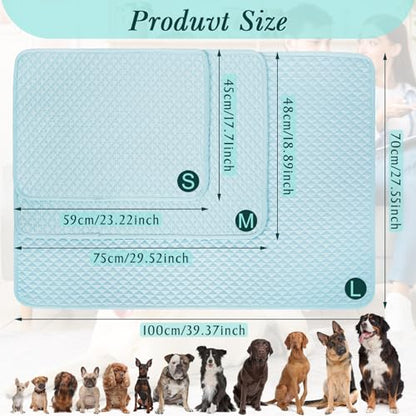Self-Cooling Dog Mat Breathable Pet Cooling Pad | Washable Breathable Cooling Fabric, Indoor & Outdoor Use, Suitable for Dogs, Cats, Comfortable Cooling Blanket - size: S(17.7"Lx23.2"W)