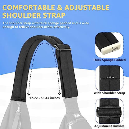 SlowTon Dog Carrier Sling - Thick Padded Shoulder Strap Adjustable Dog Carriers for Small Dogs, Puppy Carrier Purse for Pet Cat with Front Zipper Pocket Safety Belt Machine Washable (Dark Black, M) - color: E-Ink Knitted Fabric
