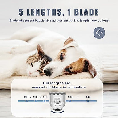 [3 Pack] 5 in 1 Replacement Blades Compatible with Wahl Bravura Clipper Chromado，Creativa，Figura Dog Clippers for Dogs Grooming (Silver) - color: Gold-3