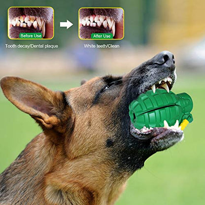 Dog Chew Toys for Aggressive Chewers,Food Grade Non-Toxic Dental Pet Toy,Tough Durable Indestructible Dog Toys for Small Medium Large Dogs.Green - color: Large 4.4IN Green