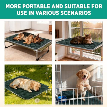 furrybaby Dog Crate Pad for Dog Cages Flat Crate Mat Kennel Pad with Anti-Slip Bottom Machine Washable for Pet Bed Sleeping (S 24x18'', Grey Mat) - size: 24.0"L x 18.0"W x 0.7"Th"