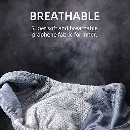 Washable Male Dog Belly Band, Breathable Absorbent Dog Nnderpants, Reusable Highly Absorbent Graphene Male Wrap Diapers for Doggie Training Incontinence Marking (Black, L) - size: L