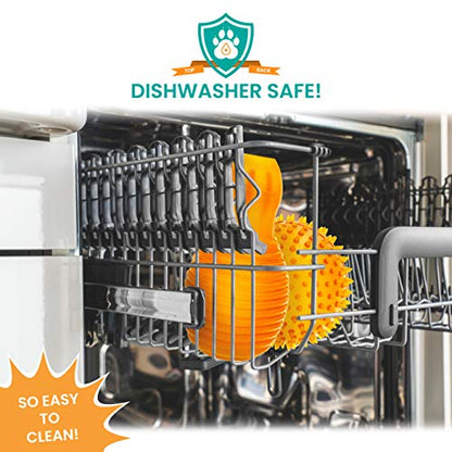 Fuzzy Puppy Dog Toys for Aggressive Chewers: All-Natural Rubber, Durable Dog Chew Toy, Tug of War Dog Toy, Great Teething Toys for Puppies | Double TUG (FP-Toy20) - style: Double Tug