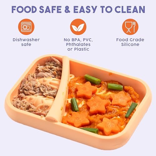 Awoo Sardina - Silicone Lick Mat + Slow Feeder for Cats & Small Dogs - Non-Slip Design with Suction Cups - Dishwasher Safe Pet Dish - Extends Mealtime and Reduces Anxiety - for Wet & Dry Food (Melon) - color: Melon