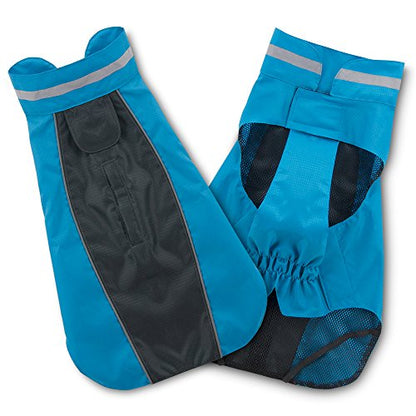 Voyager Dog Windbreaker by Best Pet Supplies - Turquoise, X-Small - color: Windbreaker (Turquoise), size: Chest:12.5 in~16 in