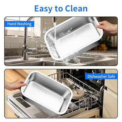 Ohtomber Stainless Steel Dog Bowl - 2.65 Gallons Metal Large Pet Dog Water & Food Bowl, Outdoor Feeder Water Trough Dish Plate for Cat, Big, Extra Large Breed - size: 2.65 gallons