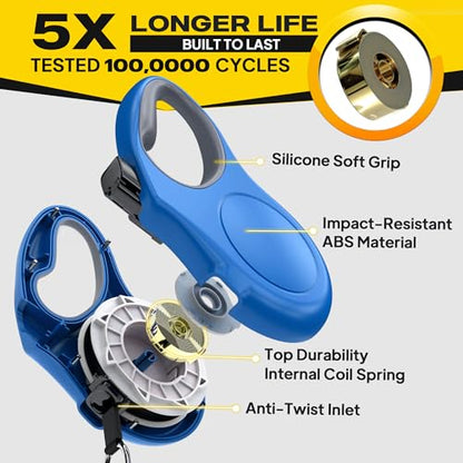 Fida Retractable Dog Leash, X-Small Breed, 10 ft Durable Pet Walking Leash for Extra Small Dogs/Cats/Small Animals up to 18 lbs, 360 Tangle Free, Blue - color: Blue, size: X-Small