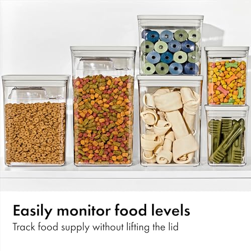 OXO Pet POP Container — 2.8 Qt/2.6 L - color: Whisker Gray, size: 2.8 Qt