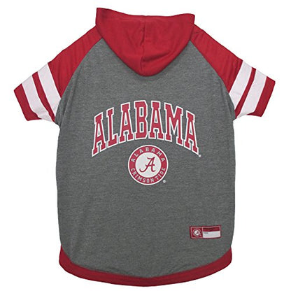 Pets First Alabama Crimson Tide Dog Hoodie, X-Small, Collegiate Licensed, Poly-Cotton, Easy Fit, Durable - color: Alabama Crimson Tide, size: X-Small