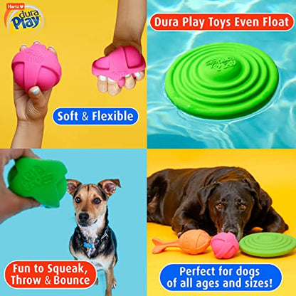 Hartz Dura Play Bacon Scented Squeak Ball Dog Toy for Small Breeds, 36 Pack - size: 3 Count (Pack of 12), style: Small Ball