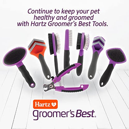 Hartz Groomer's Best Small Slicker Brush for Cats and Small Dogs, Black/Violet, 1 Count - size: 1 Count (Pack of 1), style: Small Slicker Brush