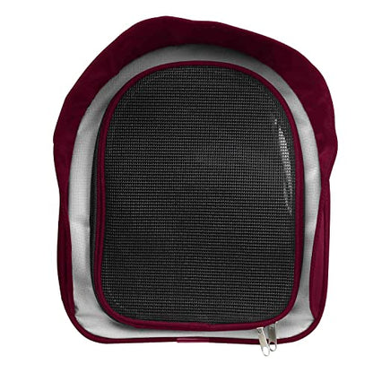 Pet Life ® 'Phenom-Air' Travel Collapsable Folding Airline Approved Cat and Dog Pet Carrier with Shoulder Straps and Pouch - color: Red, size: One Size