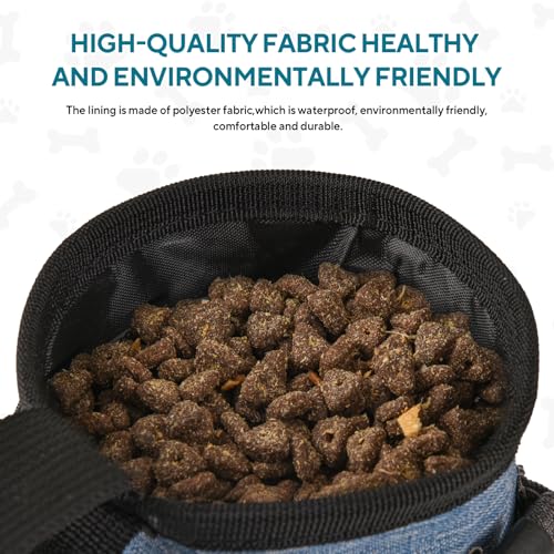 Dog Treat Pouch - 3 Ways to Wear Treat Pouches for Pet Training,treat pouches for pet training,3 Cups Animal Walking Snack Container Best Hiking Toys Pack Dispenser Carries