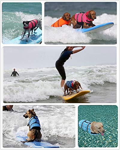 Izefia Dog Life Jacket Swimming Safety Coat Floatation Life Vest Life Saver with Handle for Small Dog Puppy Large Dog (Camouflage, XS) - color: Camouflage, size: X-Small