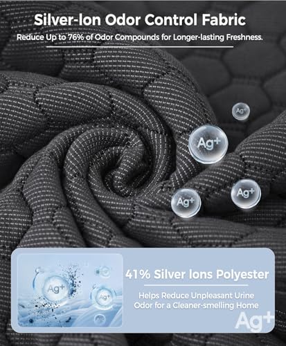 Doglike [Upgraded Silver-Ion Odor] Washable Pee Pads for Dogs – Ultra Absorbent, Leak-Proof, Non-Slip & 5-Hour Quick-Drying Reusable Puppy Training Pads for Home, Crate & Sofa,24" x 18" (2 Pack) - size: 24" x 18"【Industry #1 Ag+ Fabric Application】