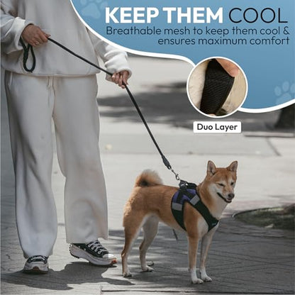 Gooby Soft Mesh X Step in Dog Harness - Blue, X-Small - color: Blue, size: X-Small