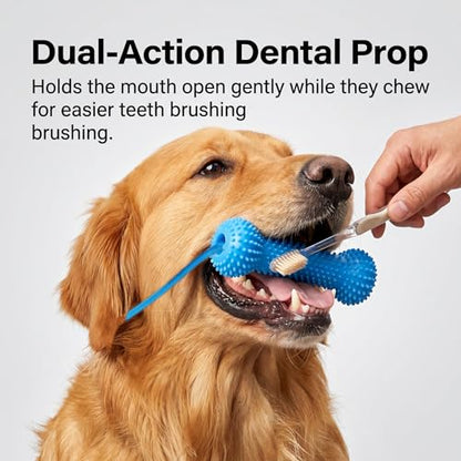 Dual-Action Dog Dental Chew Toy, Adjustable Canine Mouth Opener for Teeth Brushing, Durable Bite-Resistant Pet Oral Care Tool and Teeth Cleaning Aid for Medium Large Dogs (2Pcs) - color: 2Pcs