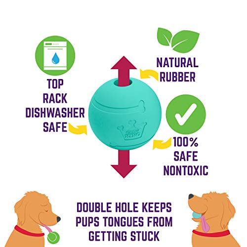 Chew King Premium Treat Dog Toy, Durable Natural Rubber Collection, Fetch and Tug Dog Toy, Dog Treat Toys for Boredum - color: Throw Stick with 2 Balls