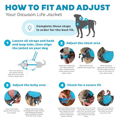Outward Hound Dawson Swim Blue Dog Life Jacket, XS - color: Blue, size: X-Small (Chest Girth: 11"-15")
