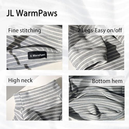 Sphynx Cat Clothes Fleece Cats&Small Dogs Pullover Sweater | Soft warm fleece, covers belly. Stretchy, easy on. Washes well. For small dogs & cats: daily walks, naps, AC rooms. - color: Gray Striped, size: XX-Large