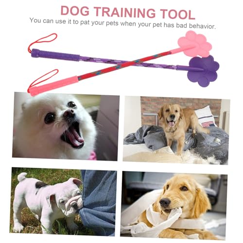 Healifty 2Pcs Paw Shaped Rubber Dog Training Tool Small for Puppy Obedience Improvement Pet Training Equipment Flexible Lightweight Gift