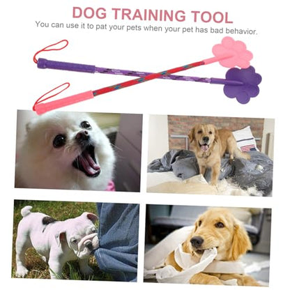 Healifty 2Pcs Paw Shaped Rubber Dog Training Tool Small for Puppy Obedience Improvement Pet Training Equipment Flexible Lightweight Gift