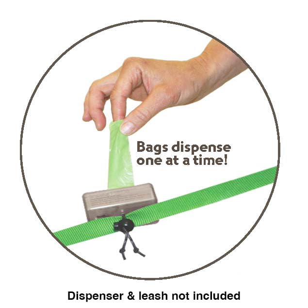 Neater Pet Brands Neater Bags Dog Waste Bag, No Rolls to Fuss With - Dog Poop Bags Dispense One at a Time, Doggie Poop Bag with Easy-Tie Handles (180 Count) - size: 1 Count (Pack of 180)
