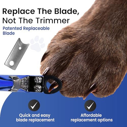 Resco Deluxe Dog Nail Clippers for Small to Medium Dogs - Professional USA-Made Guillotine Trimmer - Heavy Duty Steel, Blue - size: Small/Medium Clipper