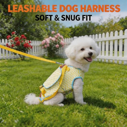 Adjustable Dog Carrier Sling, Soft Wearable Backpack for Walking Hiking Camping, Legs Out Design for Puppy Kitten Cats, Front Clip Harness, Small Medium Large Dog Carrier(L) - size: Large