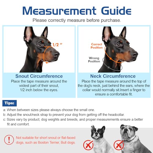 Pawaboo Dog Muzzle, Head Halter Collar for Dog, Pet Dogs Nylon Reflective Adjustable Loop Anti-Biting Barking Control Easy Fit Dogs StopsPulling Head Leash, Medium Size, Black - color: Black, size: Medium