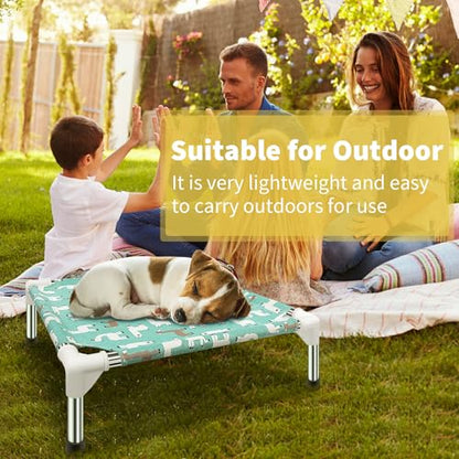 Elevated Dog Bed Pet cot for Small Dogs, Indoor and Outdoor Use for Small Pets - size: Small