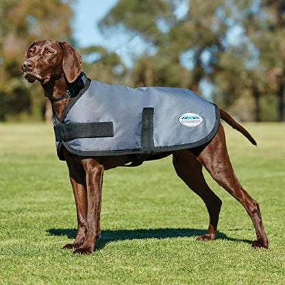 WeatherBeeta ComFiTec Classic Dog Coat, Dark Grey, 10" - color: Dark Grey, size: 10"