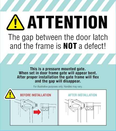 Regalo Safety 30-35” Extra Wide Baby Gate for Doorways & Bottom of Stairs, Pressure Mounted Walk-Through Gate for Babies, Toddlers & Pets, Bronze - color: Bronze - 30-35"w X 30"h