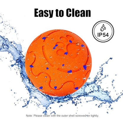 Interactive Dog Ball Toy, Smart Dog Toy for Medium and Large Dogs, Automatic Moving Rotating & Bouncing Ball, Durable E-TPU Material, IP54 Waterproof, Motion-Activated Dog Toy for Active Dogs - color: Orange