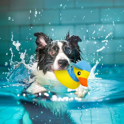 Squeaky Dog Toys, Floating Dog Toys for Indoor or Outward Play, Interactive Dog Gifts for Small and Medium Dogs - Yellow Duck - style: B-Duck