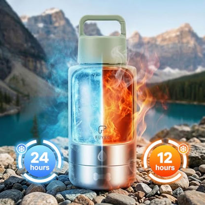 32oz Insulated Dog Water Bottle Dispenser, 3-in-1 Stainless Steel Travel Cup with 2 Detachable Food and Water Bowls, Leak Proof Large Pet Gear, Ideal Gift for Dog Lovers - color: green
