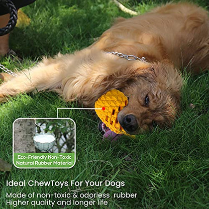 Upgrade Dog Toys for Large Dogs, Dog Chew Toys for Medium Large Dogs to Keep Them Busy,Dogs Dental Chew Clean Dispensing Toys Pineapple Shape Design - size: XLarge 7.1IN