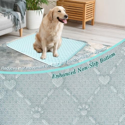 Upgraded Self-Cooling Dog Mat - Breathable Pet Cooling Pad for Dogs & Cats, Indoor & Outdoor Use, Washable Cooling Blanket for Comfort - size: M(29.5Lx18.9"W)
