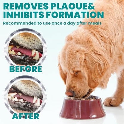 MEDUWEDU Dental Care Finger Wipes 60 Counts,Teeth Cleaning Finger Wipes for Dogs & Cats,Reduces Plaque & Freshens Breath, Mint Scent - size: 1.5" 60pcs