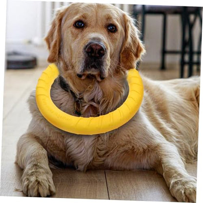 Yardwe Durable Dog Chew Bouncy Molar Ring for Sized Dogs Interactive Teething Accessory for Active Play and Training Pet Biting
