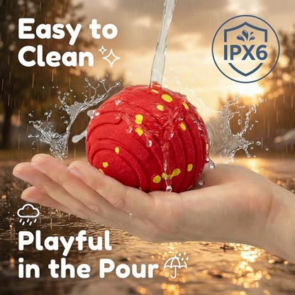 Interactive Dog Toys, Smart Interactive Dog Ball with 3 Modes, Auto-Moving&Bouncing, High-Resilience&Chew Resistant E-TPU Dog Ball, IPX6 Waterproof, Indoor&Outdoor Use, Rolling Ball Dogs - color: Basic