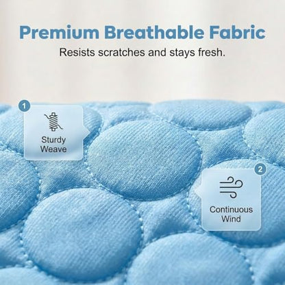 Dog Cooling Mat, 2026 Upgraded Pet Ice Silk Mat, Pet Cooling Mat Ice Silk Coolings Mats for Dogs & Cats, with Non-Slip & Foldable Summer Reusable Pets Cool Mats (Coffee, M-24×20") - color: Coffee, size: M-24"×20"